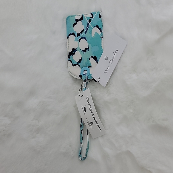 Vera Bradley Ultralight Luggage ID Cut Vines Cool - Picture 4 of 5